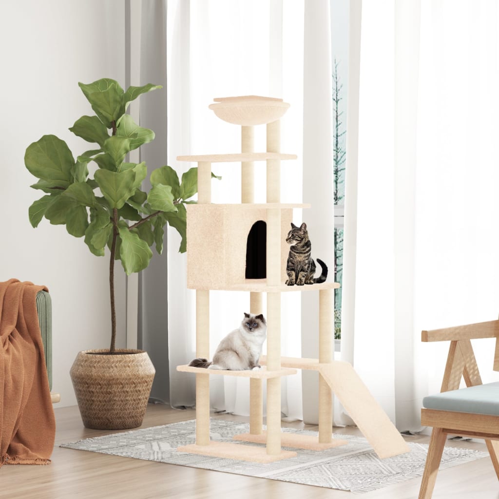 Kattenmeubel Met Sisal Krabpalen 166 Cm