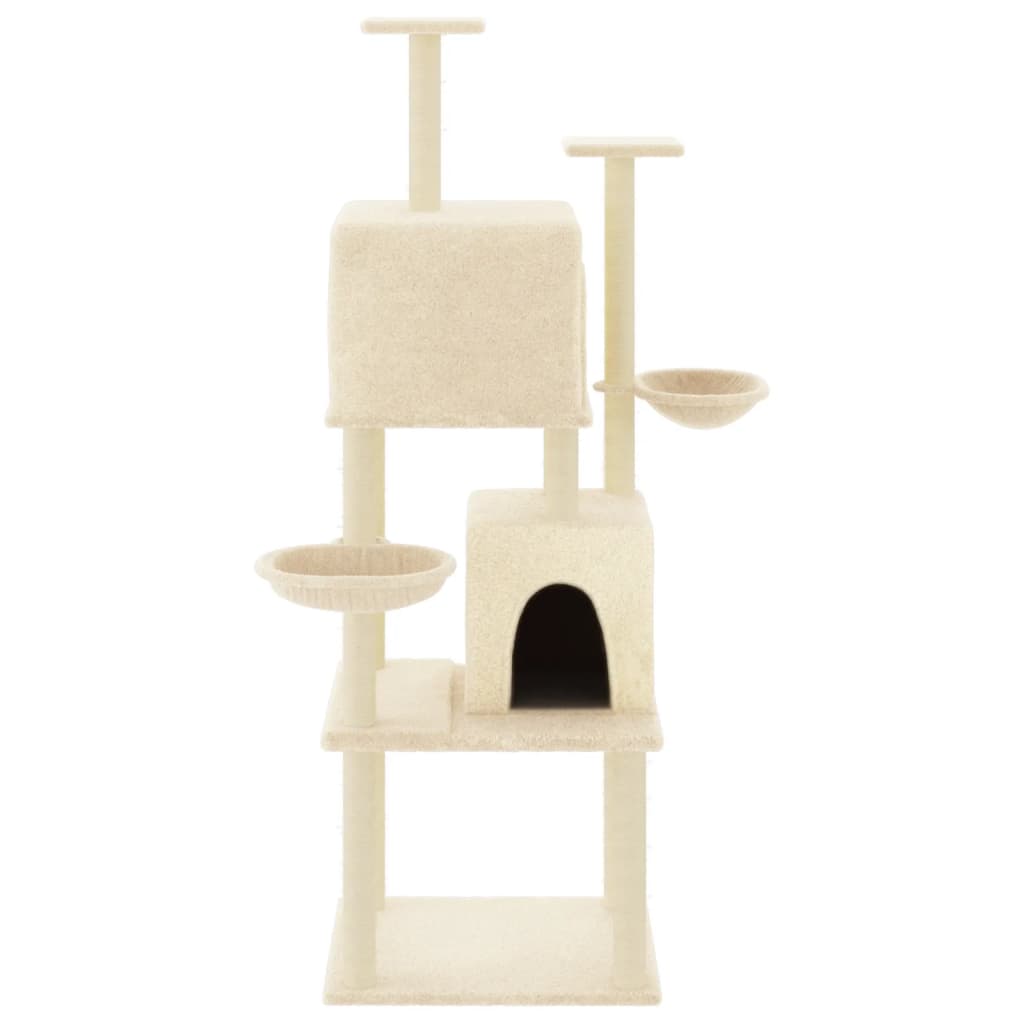 Kattenmeubel Met Sisal Krabpalen 180 Cm Kleurig