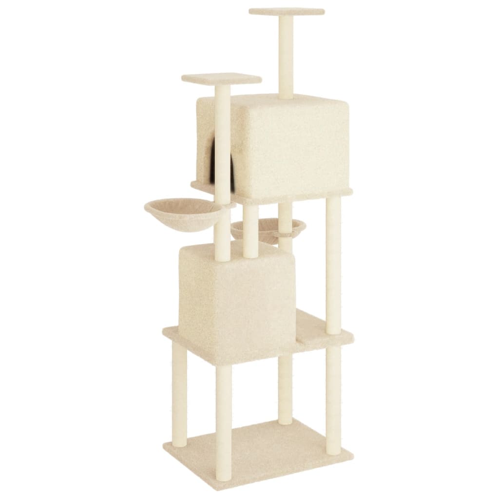 Kattenmeubel Met Sisal Krabpalen 180 Cm Kleurig