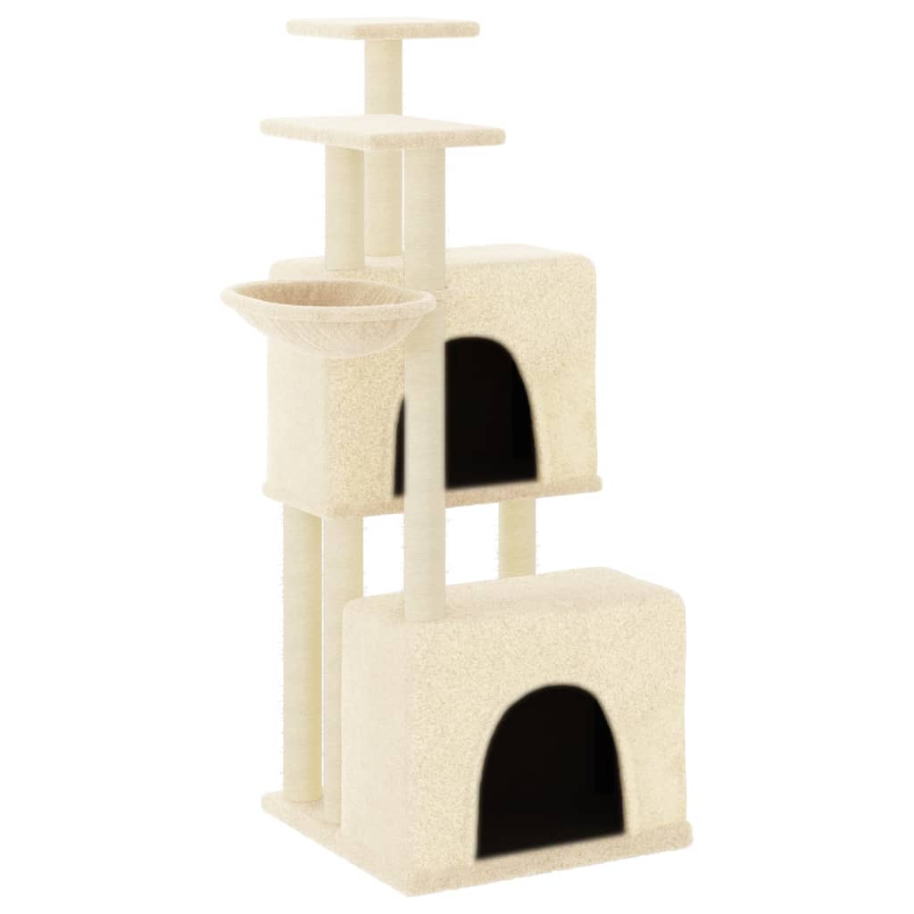 Kattenmeubel Met Sisal Krabpalen 122 Cm Kleurig