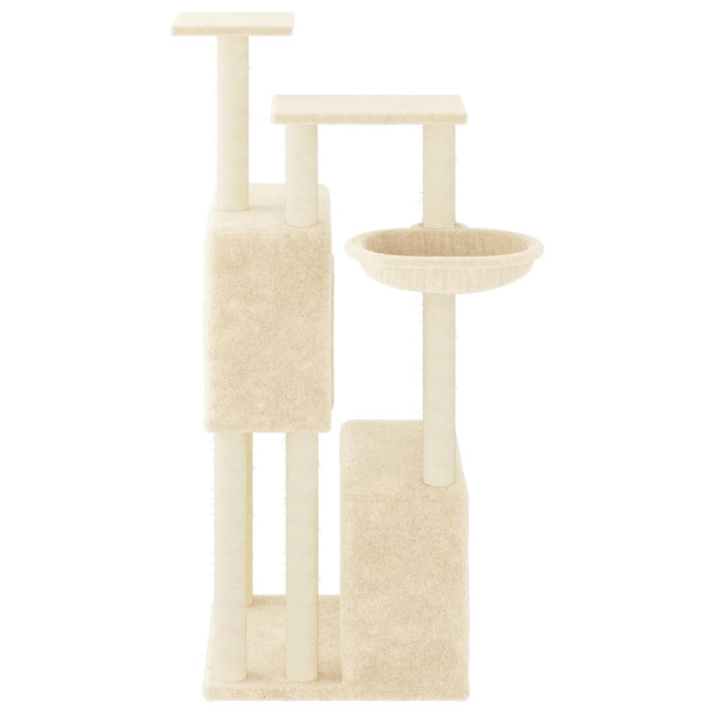 Kattenmeubel Met Sisal Krabpalen 122 Cm Kleurig