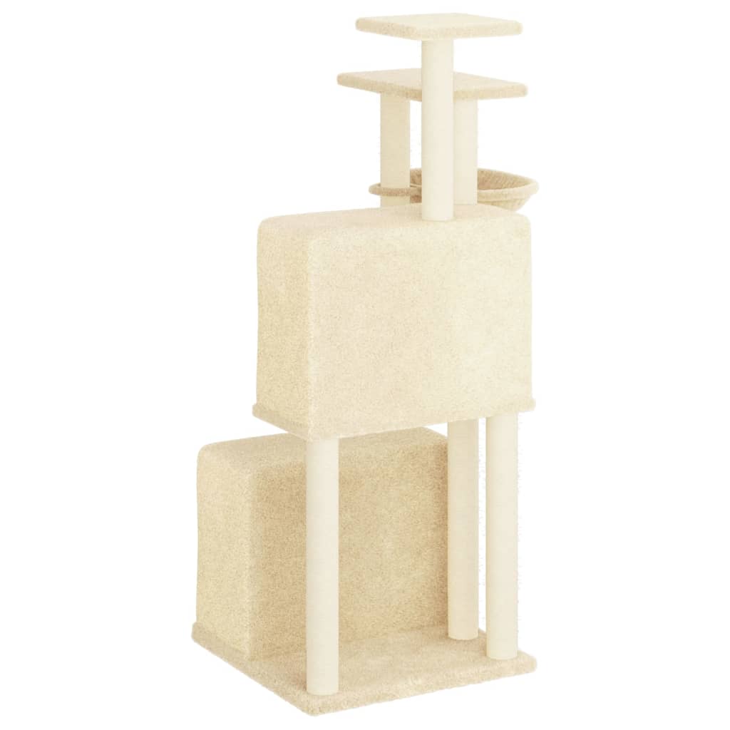 Kattenmeubel Met Sisal Krabpalen 122 Cm Kleurig