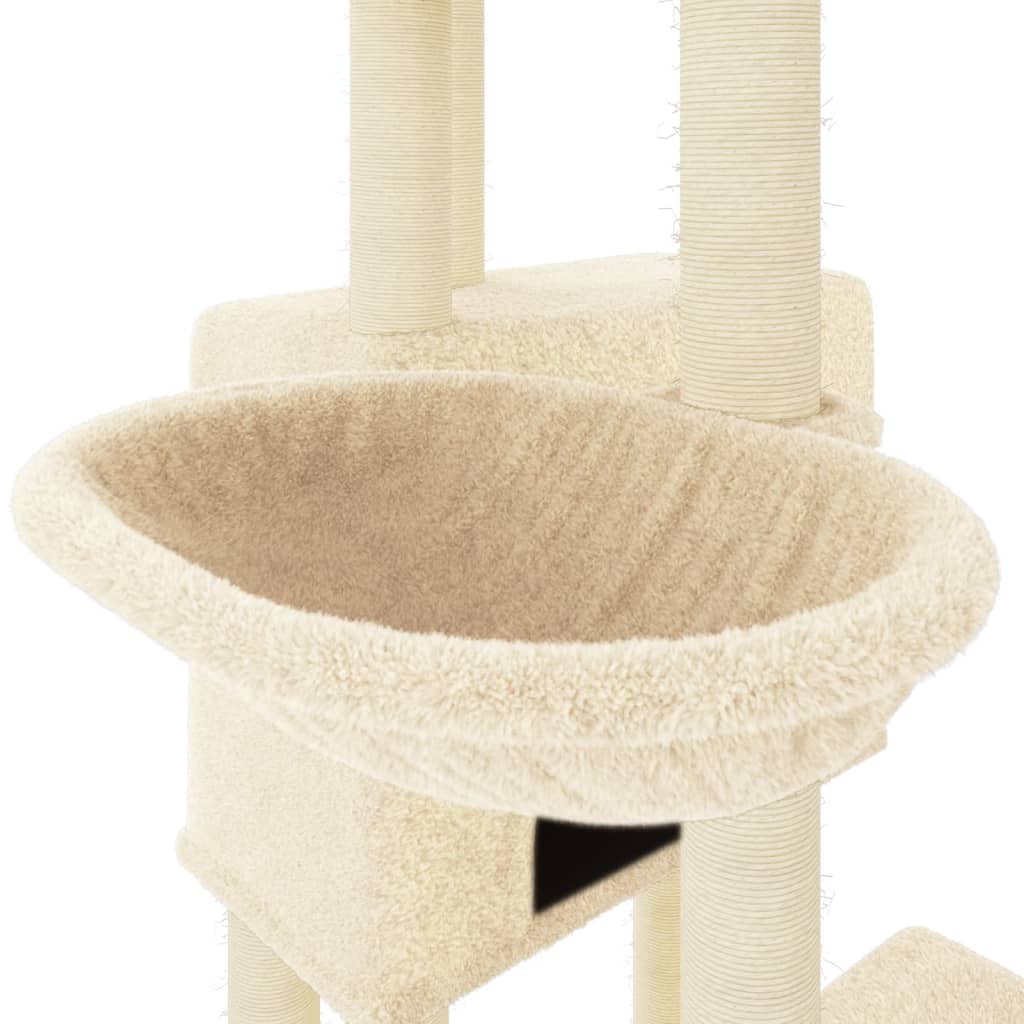 Kattenmeubel Met Sisal Krabpalen 122 Cm Kleurig