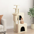 Kattenmeubel Met Sisal Krabpalen 122 Cm Kleurig
