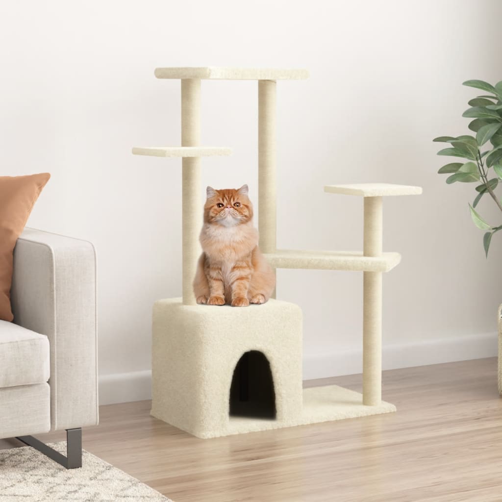 Kattenmeubel Met Sisal Krabpalen 107,5 Cm