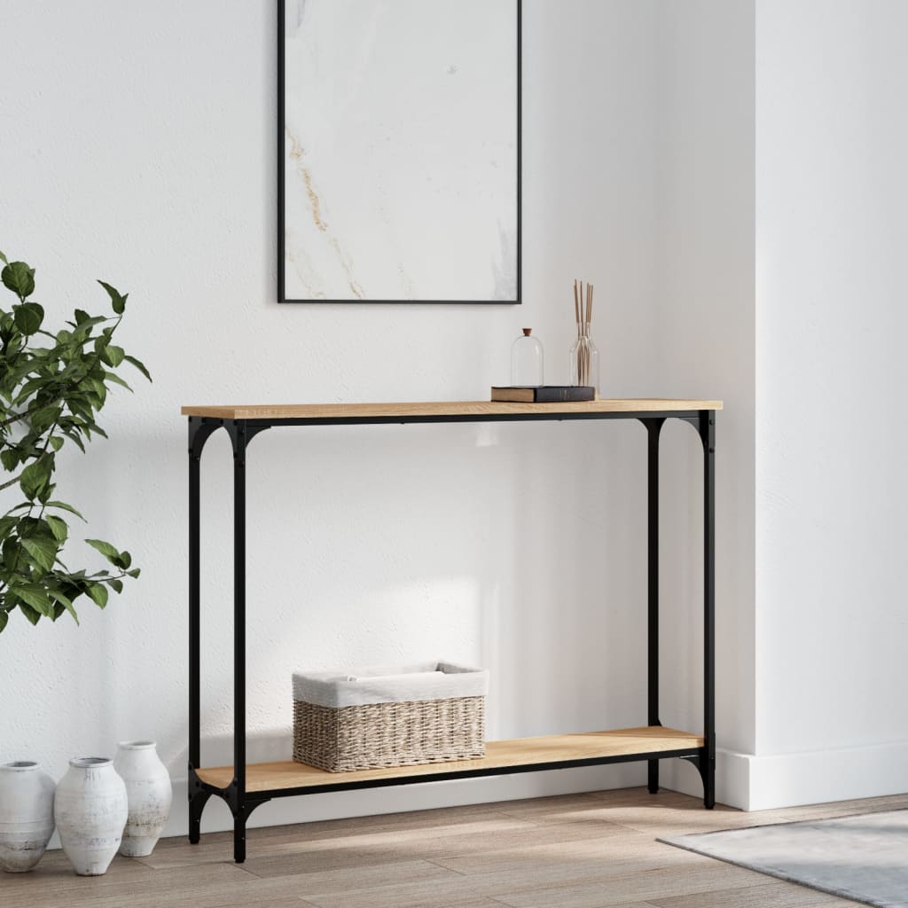 Wandtafel 100X22,5X75 Cm Bewerkt Hout Eikenkleurig