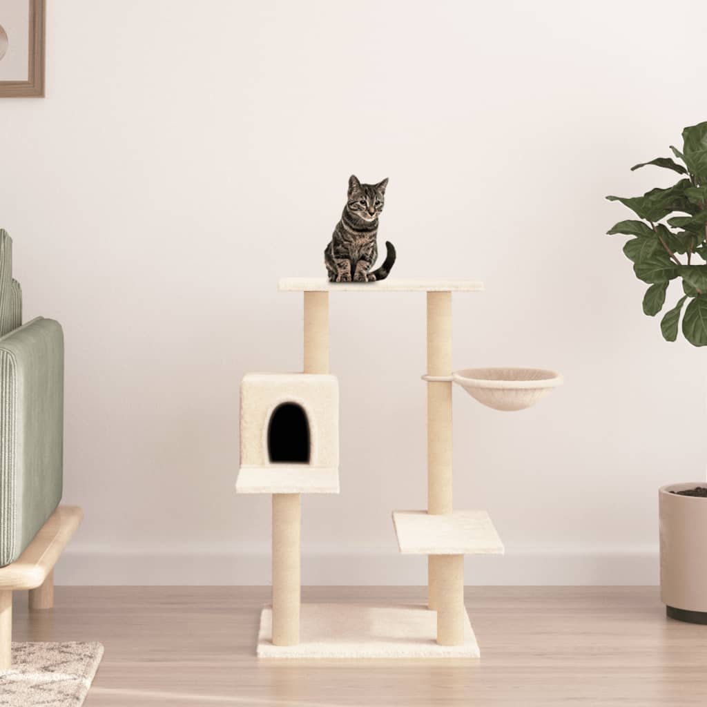 Kattenmeubel Met Sisal Krabpalen 82,5 Cm Kleurig