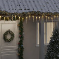 Kerst Ijspegellamp 200 Led's Koud Wit 20 M Acryl Pvc