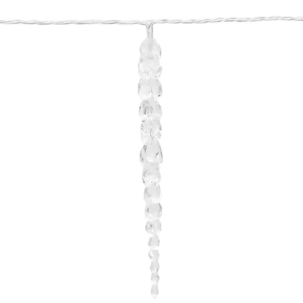 Kerst Ijspegellamp 200 Led's Koud Wit 20 M Acryl Pvc