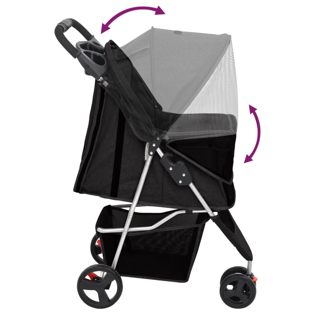 Hondenwagen Inklapbaar 80X46X98 Cm Oxford Stof