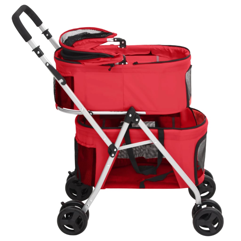 Hondenwagen 2-Laags Inklapbaar 83X48X97 Cm Oxford Stof