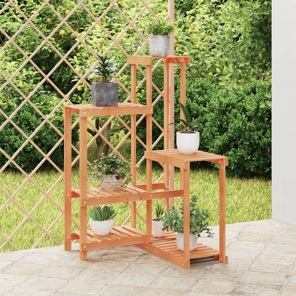 Plantenstandaard Met Wielen Massief Vurenhout