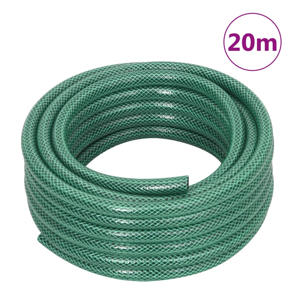 Tuinslang Met Koppelingsset 0,5'' 20 M Pvc Groen