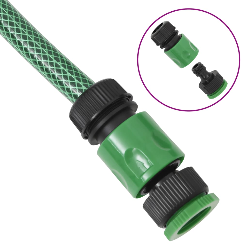 Tuinslang Met Koppelingsset 0,5'' 20 M Pvc Groen