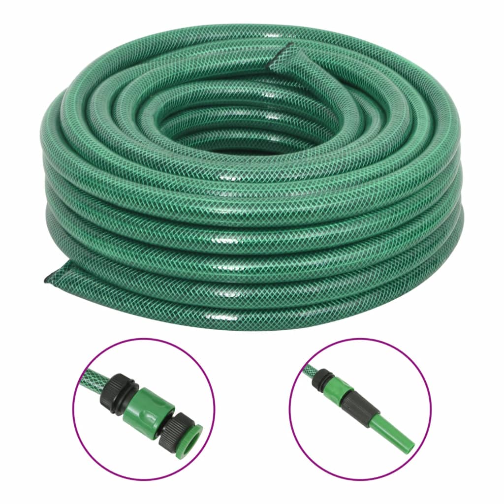 Tuinslang Met Koppelingsset 0,5'' 20 M Pvc Groen