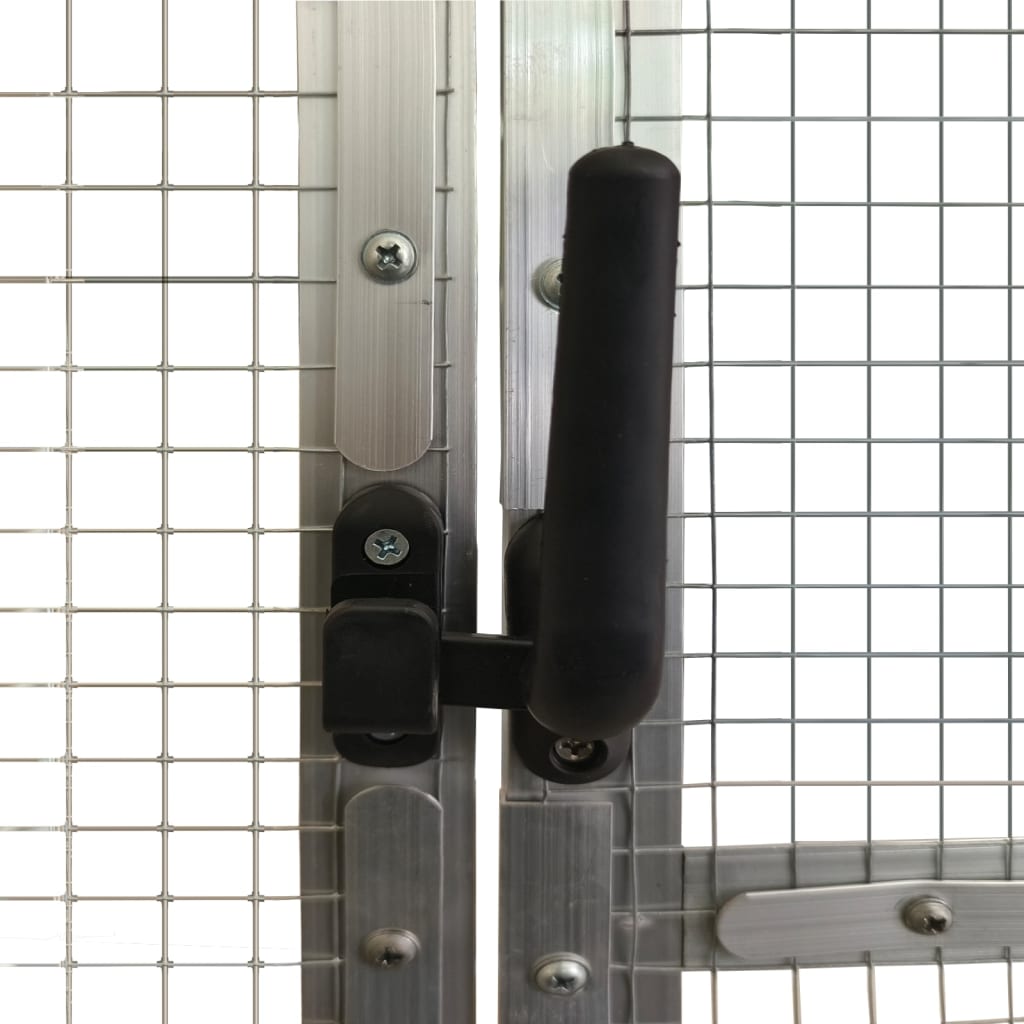 Volière 1,79X6X1,85 M Aluminium Kleurig