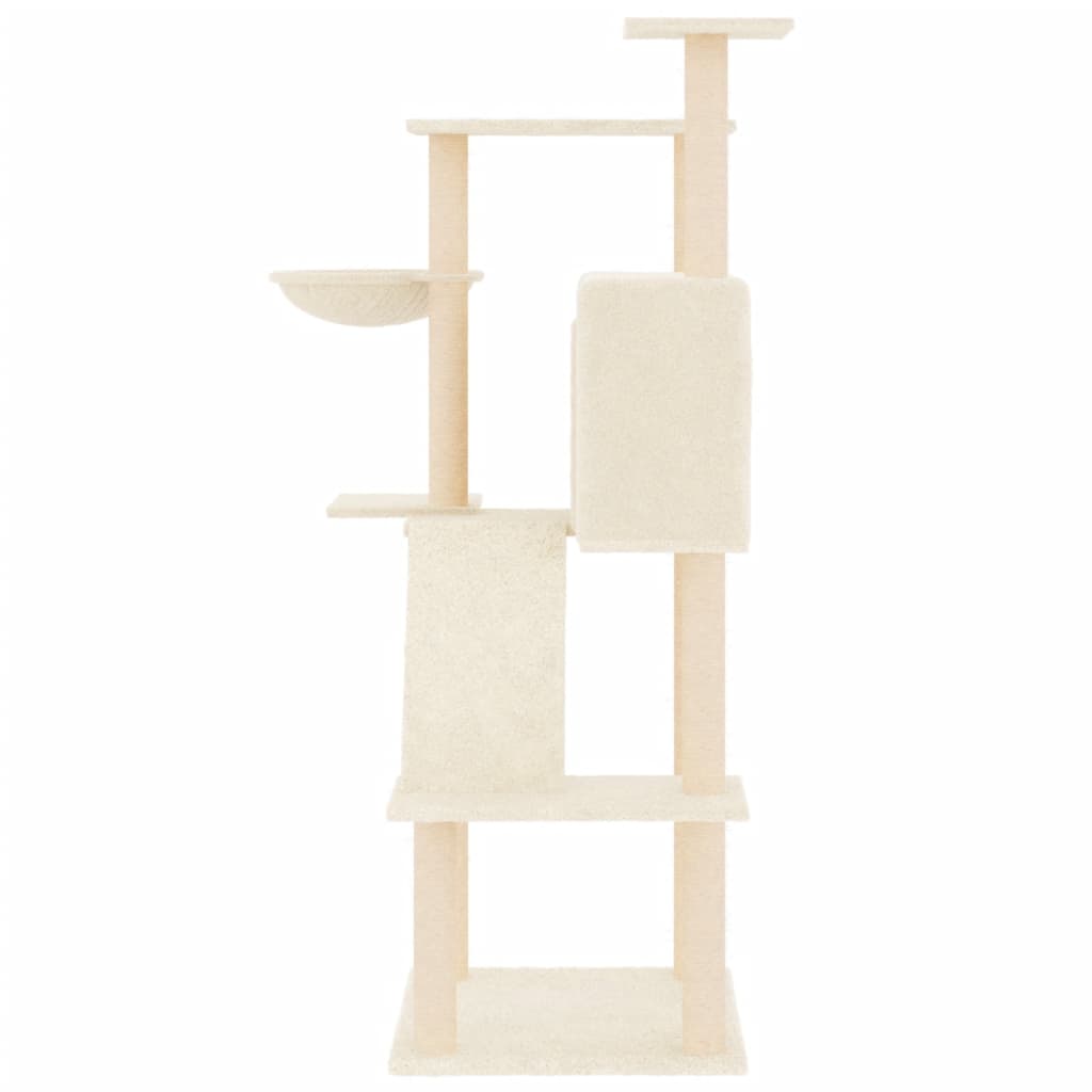 Kattenmeubel Met Sisal Krabpalen 143 Cm Kleurig