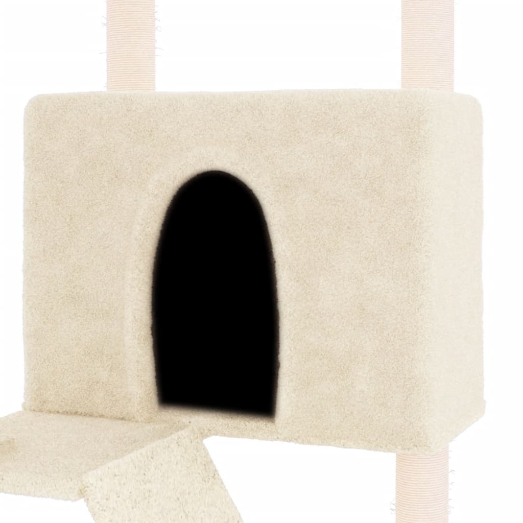 Kattenmeubel Met Sisal Krabpalen 143 Cm Kleurig