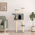 Kattenmeubel Met Sisal Krabpalen 143 Cm Kleurig