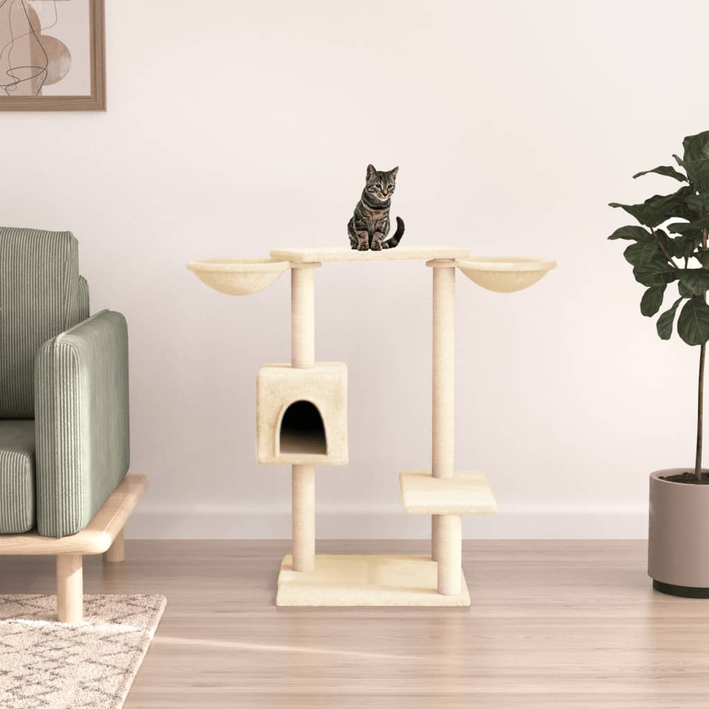 Kattenmeubel Met Krabpalen 82 Cm Kleurig