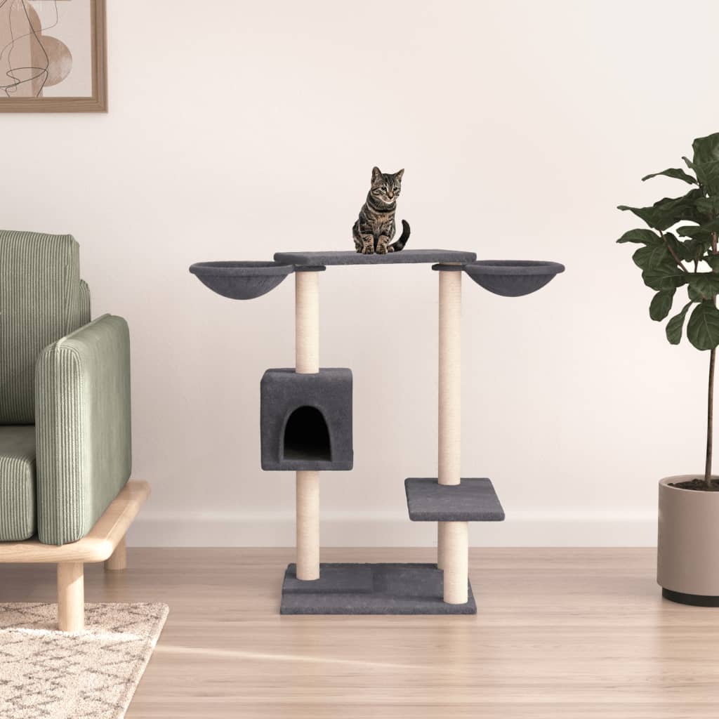 Kattenmeubel Met Krabpalen 82 Cm Kleurig