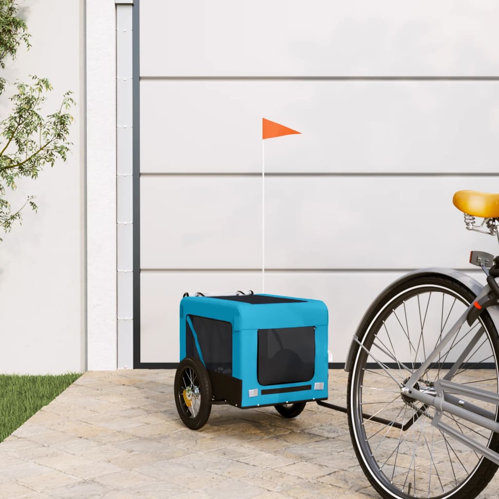 Hondenfietstrailer Oxford Stof En Ijzer En Zwart