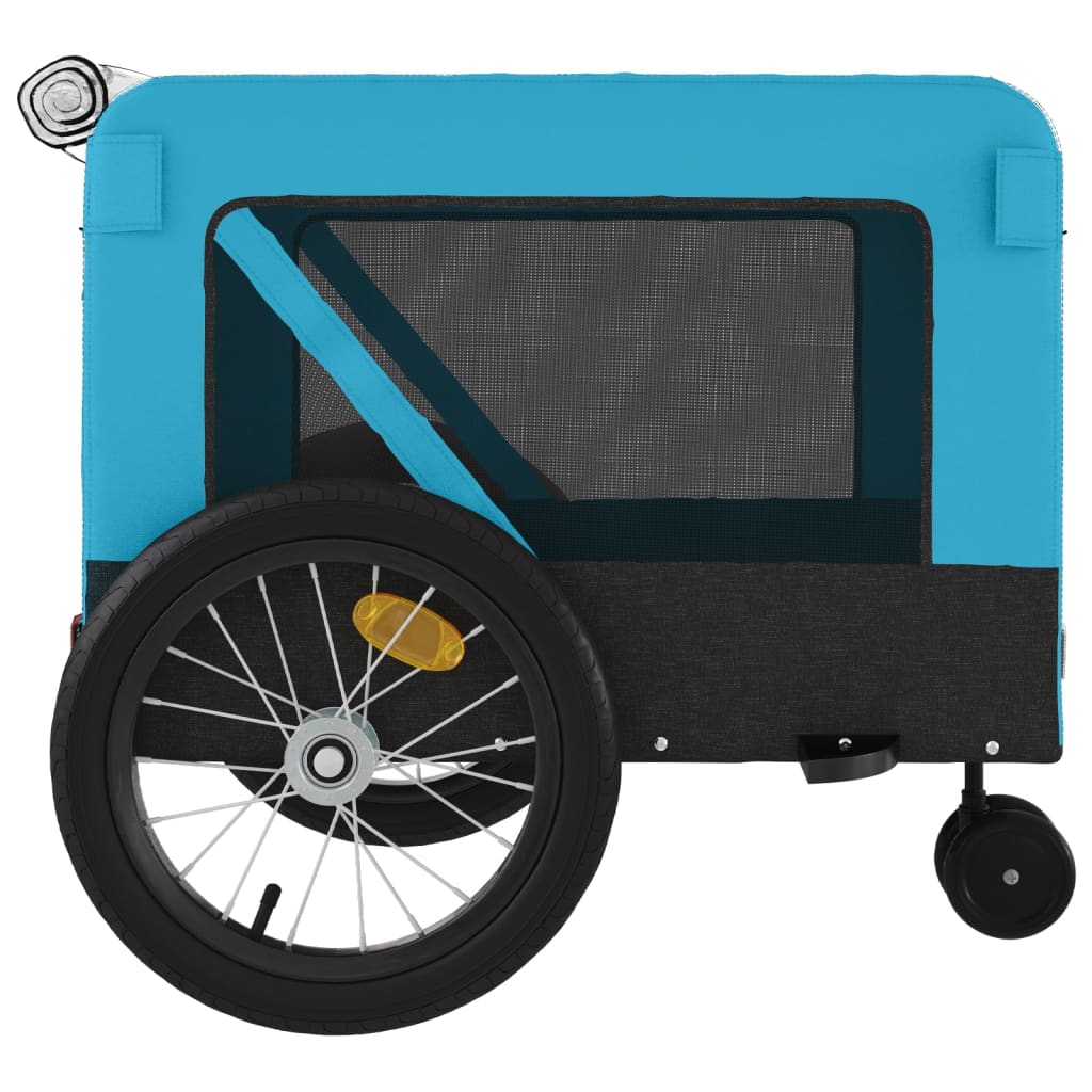 Hondenfietstrailer Oxford Stof En Ijzer En Zwart