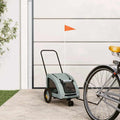 Hondenfietstrailer Oxford Stof En Ijzer Grijs