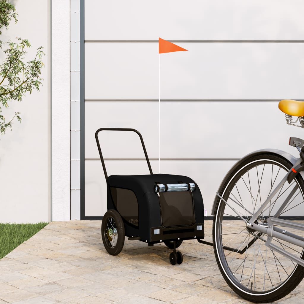 Hondenfietstrailer Oxford Stof En Ijzer