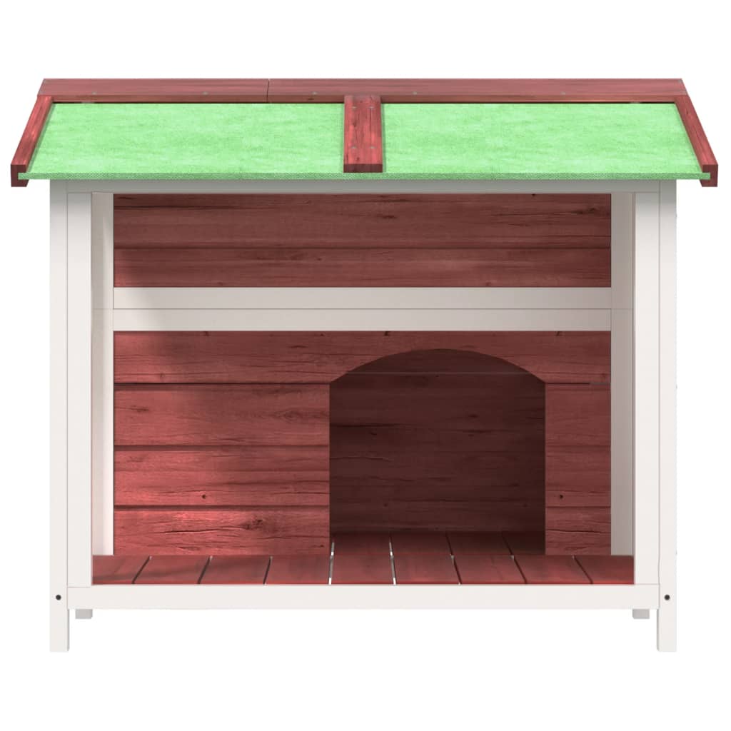 Hondenhok 96X87X80,5 Cm Massief Grenenhout Kleurig