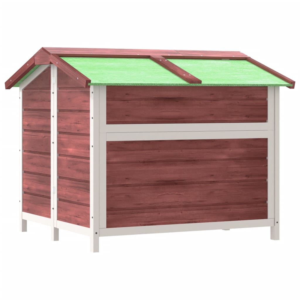 Hondenhok 96X87X80,5 Cm Massief Grenenhout Kleurig