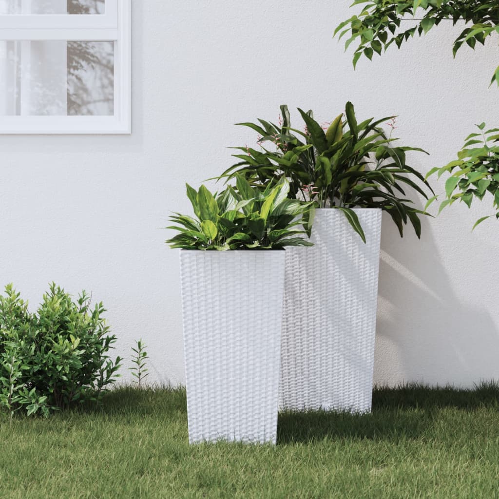 Plantenbak Met Uitneembare Bak Rattan-Look 21/ Pp