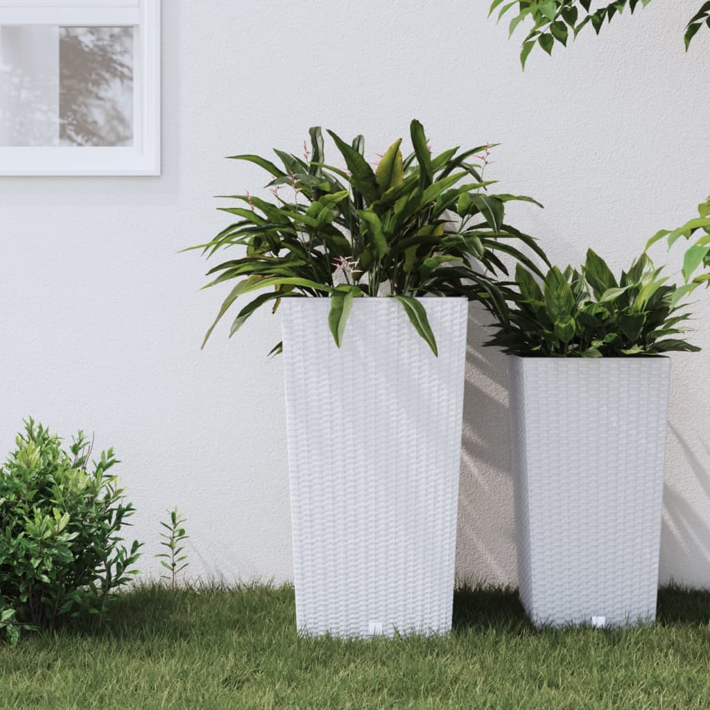 Plantenbak Met Uitneembare Bak Rattan-Look 21/ Pp