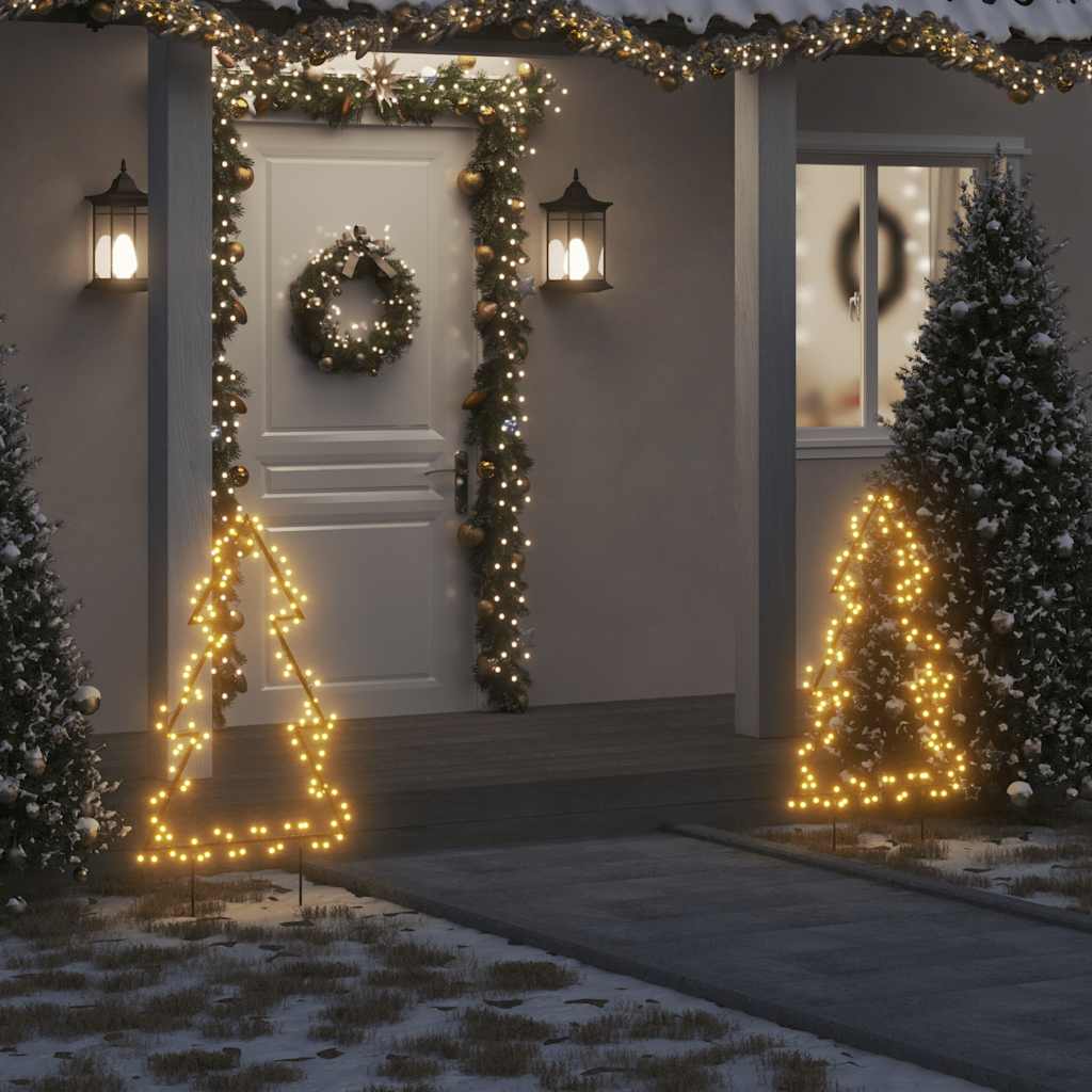 Kerstverlichting Kerstboom Met Grondpinnen 80 Led's 60 Cm