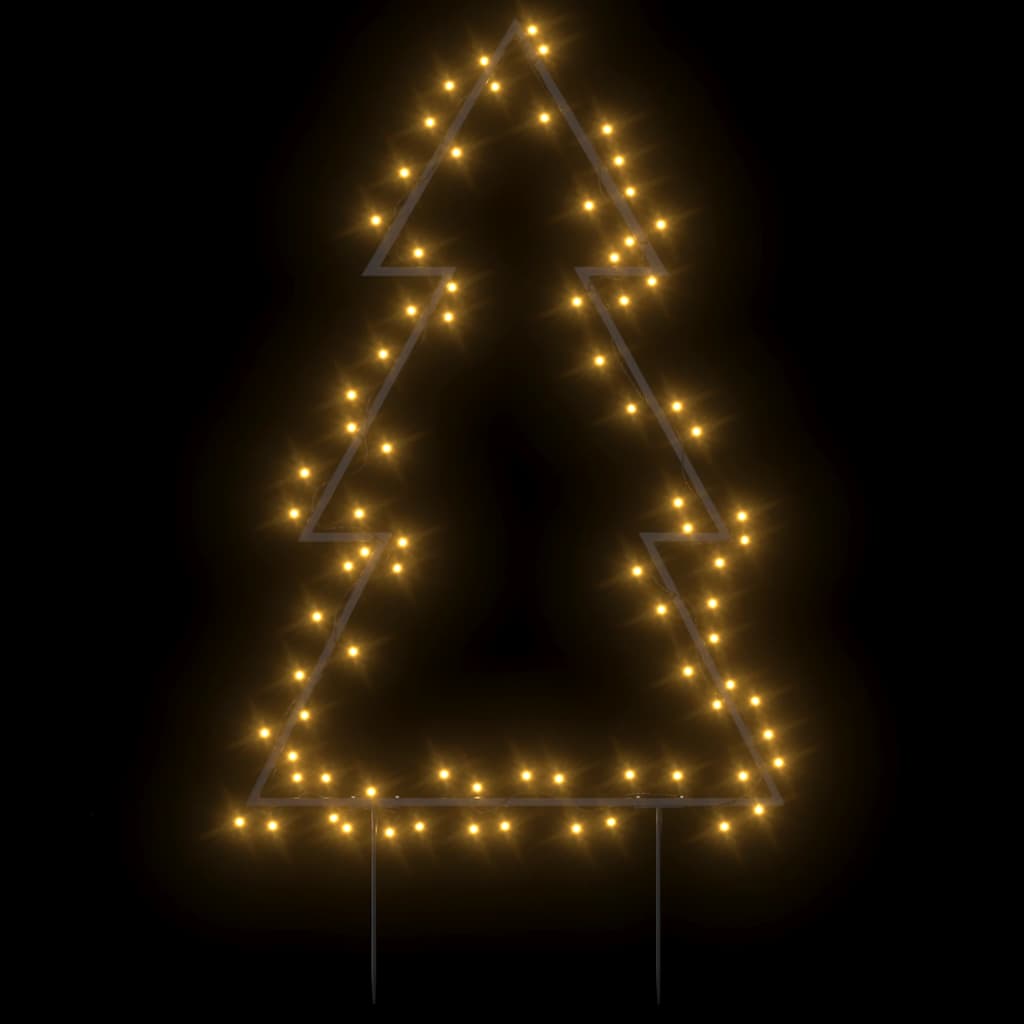 Kerstverlichting Kerstboom Met Grondpinnen 80 Led's 60 Cm