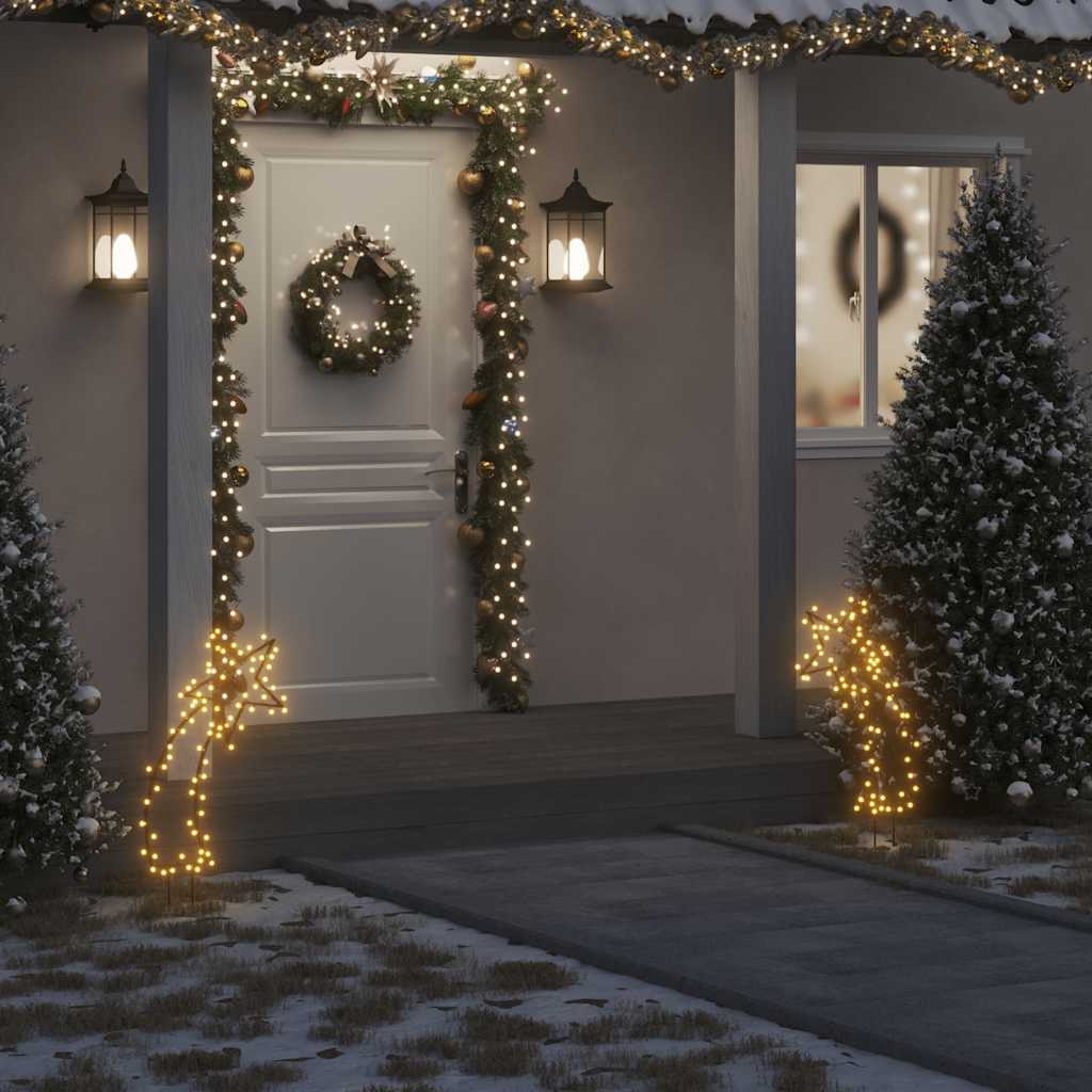 Kerstverlichting Meteoor Met Grondpinnen 80 Led's