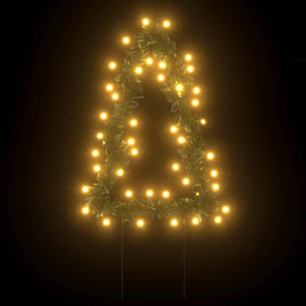 Kerstverlichting Kerstboom Met Grondpinnen 50 Led's 30 Cm