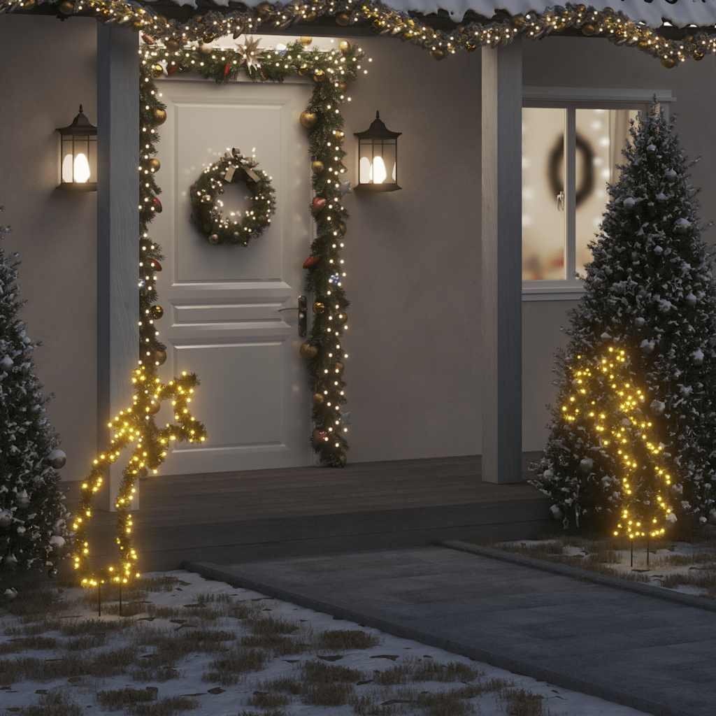 Kerstverlichting Meteoor Met Grondpinnen 80 Led's