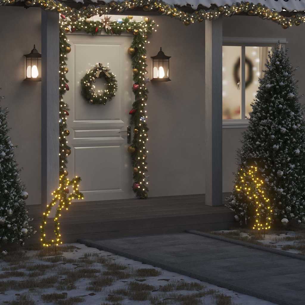 Kerstverlichting Meteoor Met Grondpinnen 80 Led's
