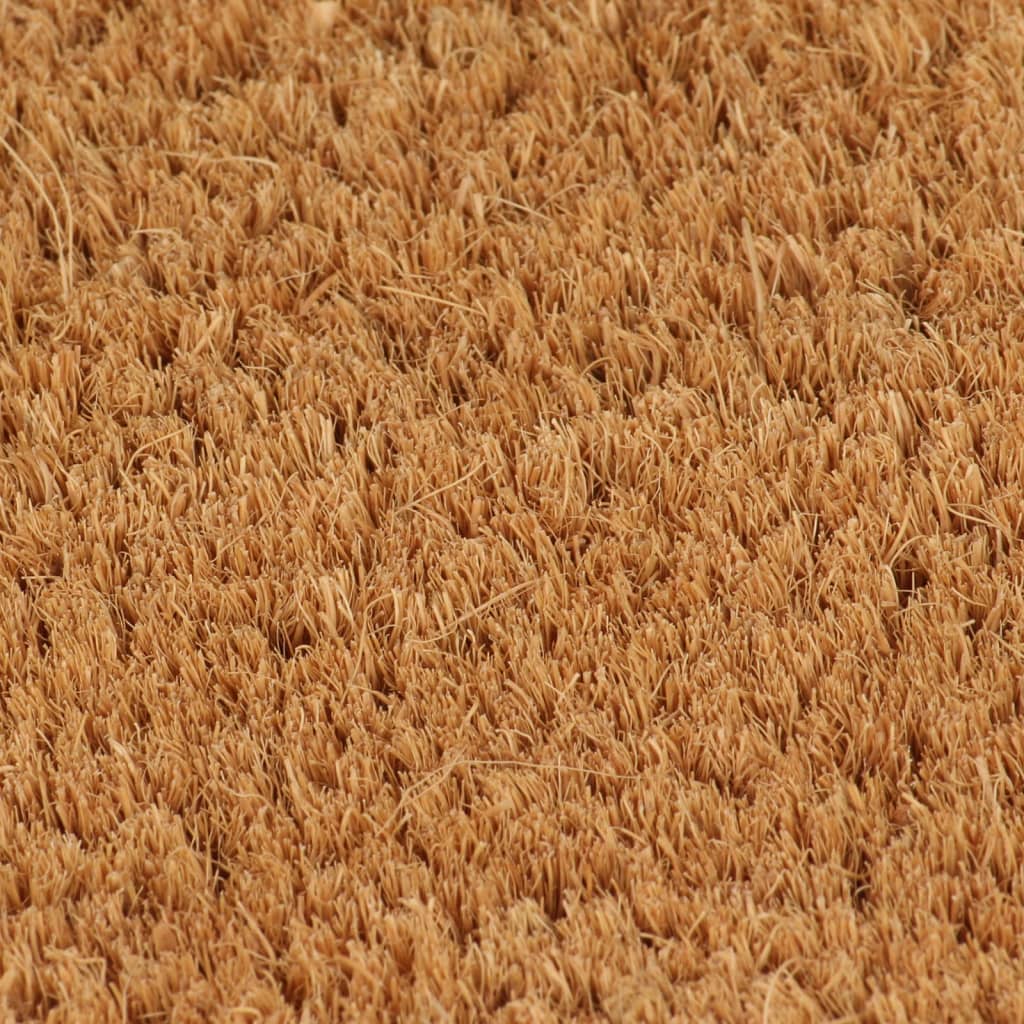 Deurmat Halfrond Getufte Kokosvezel Naturel