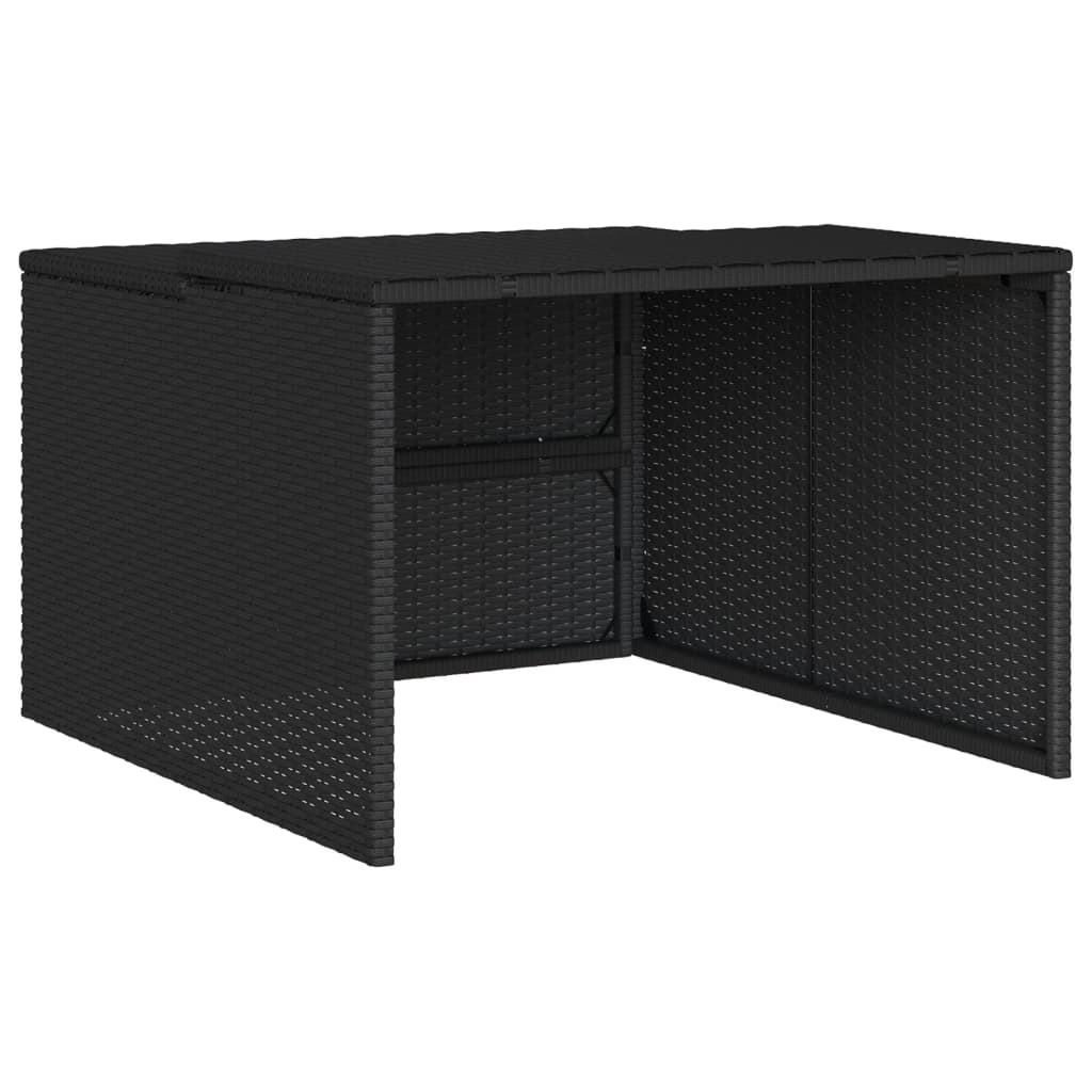 Garage Voor Robotmaaier 86X90X52/57 Cm Poly Rattan