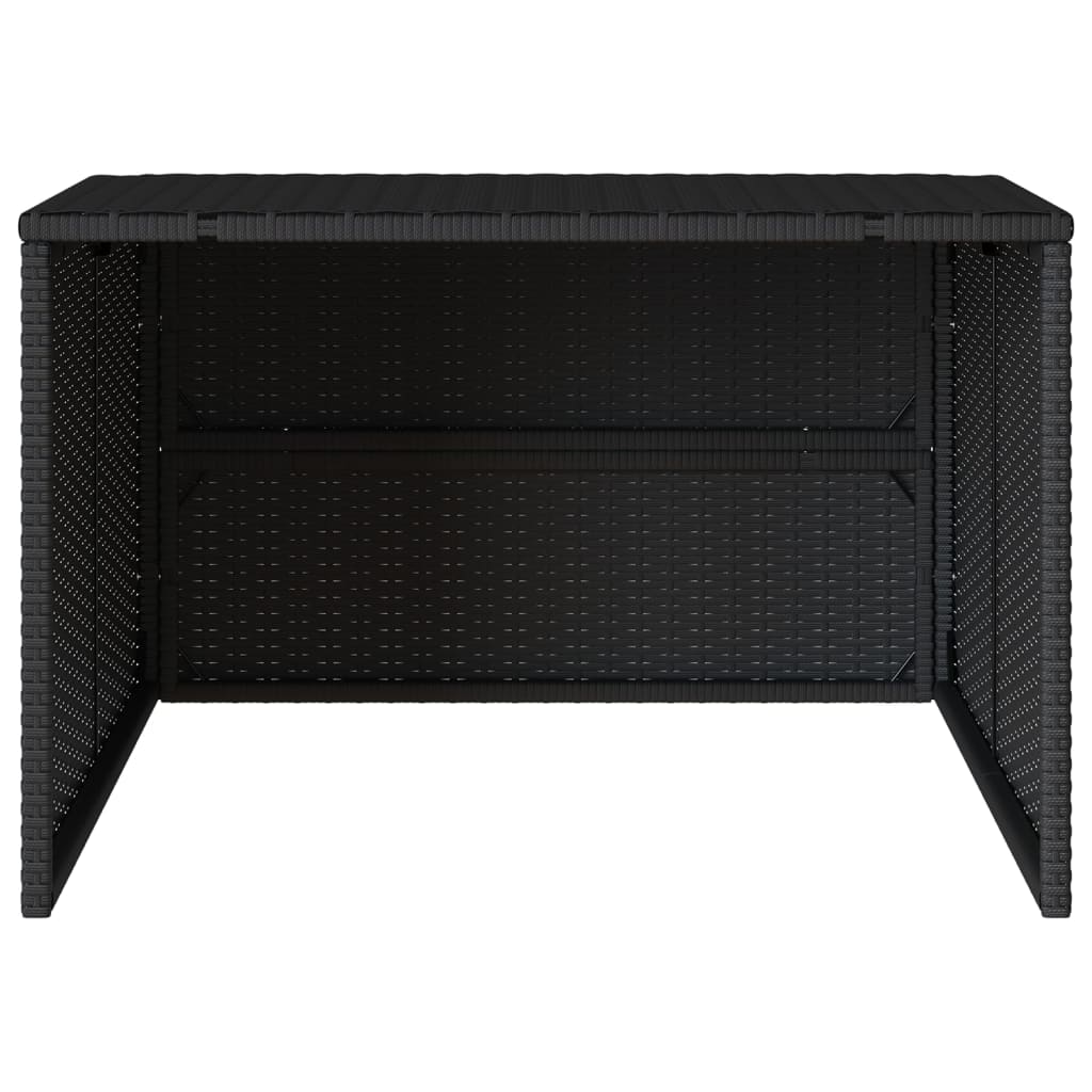 Garage Voor Robotmaaier 86X90X52/57 Cm Poly Rattan