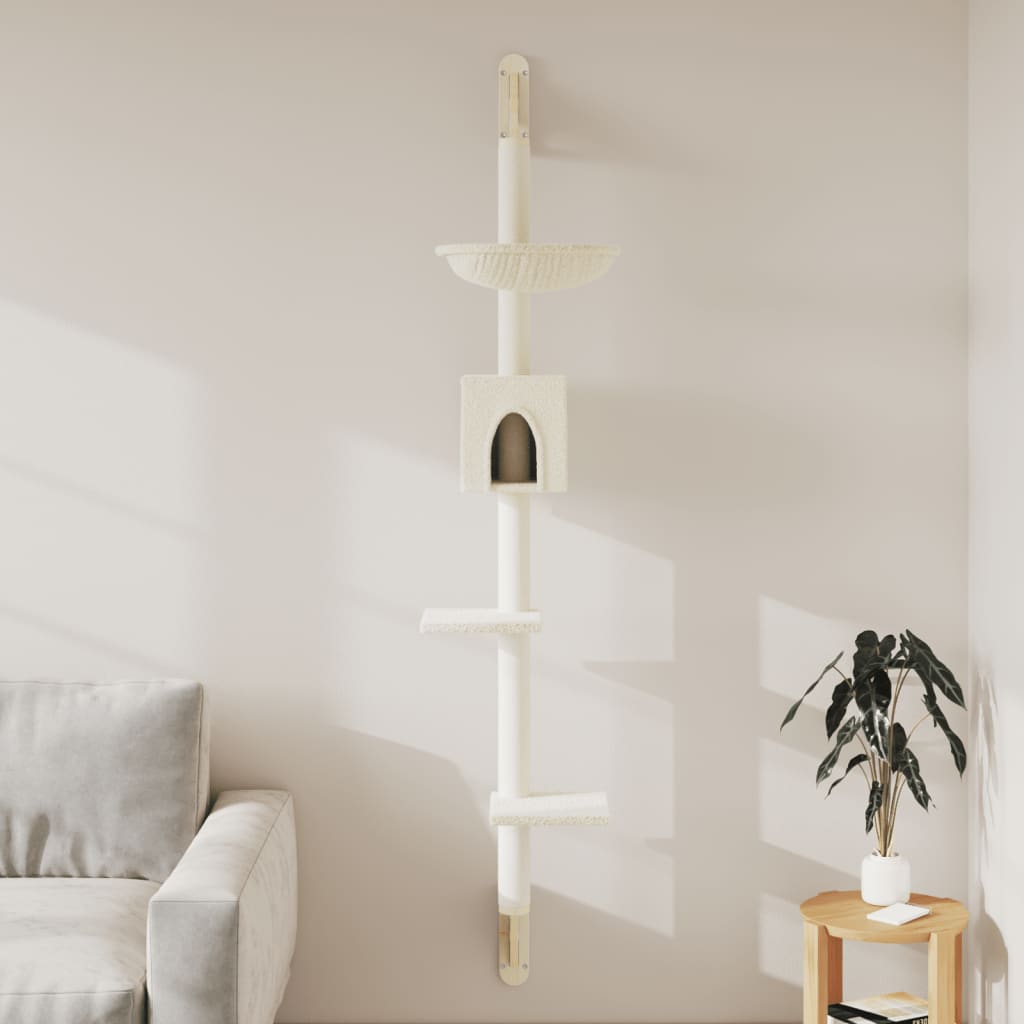 Kattenmeubel Wandgemonteerd Met Krabpaal 187 Cm