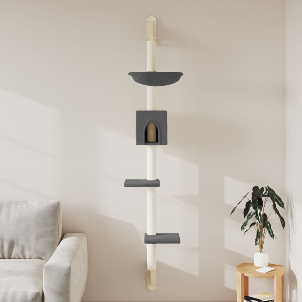 Kattenmeubel Wandgemonteerd Met Krabpaal 187 Cm