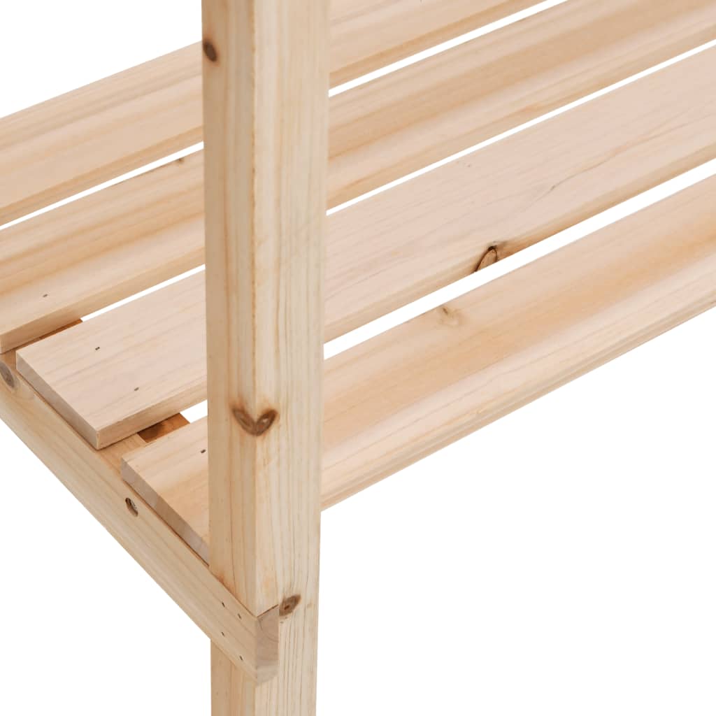 Plantentafel Met Schap 78X38X82,5 Cm Massief Vurenhout