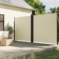 Tuinscherm Uittrekbaar 220X1200 Cm Crèmekleurig