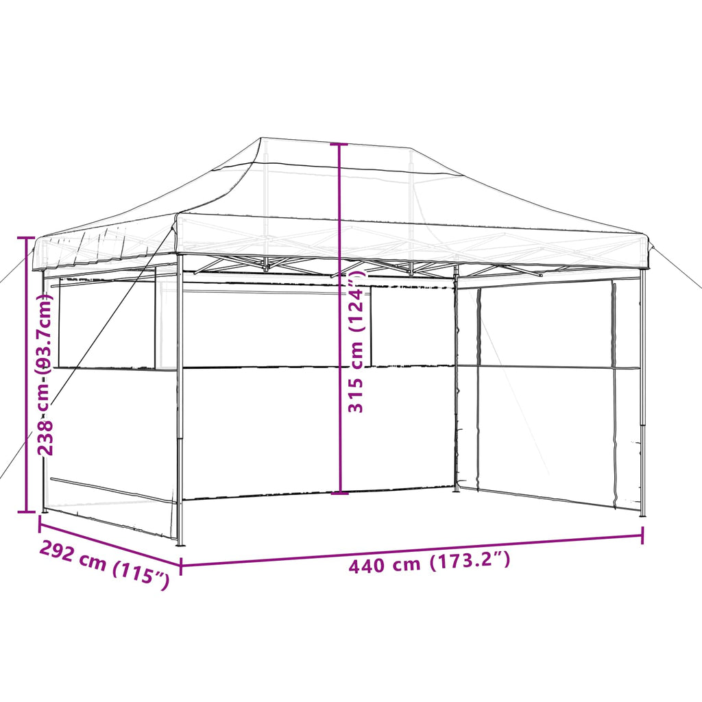 Partytent Inklapbaar Pop-Up