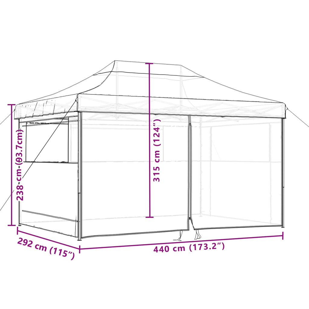 Partytent Inklapbaar Pop-Up