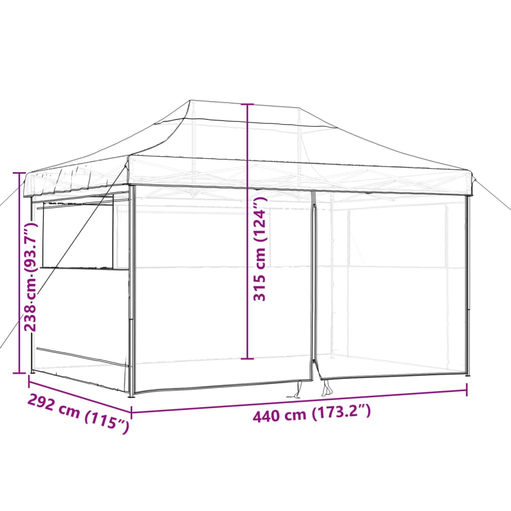 Partytent Inklapbaar Pop-Up