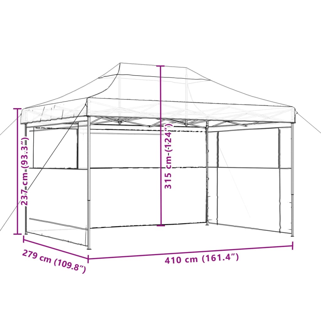 Partytent Inklapbaar Pop-Up